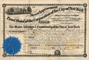 Street Improvement Fund Bond, of the Corporation of the City of New York